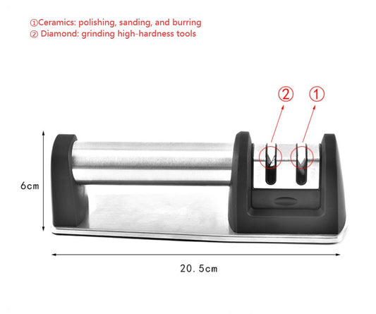 4-in-1 Professional Knife Sharpener Non Slip Silicone Base