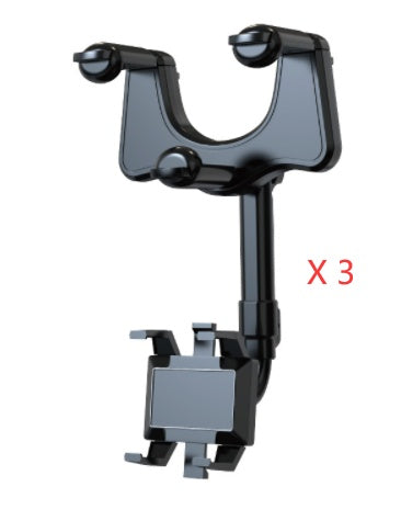 Rearview Mirror Phone Holder Multi Function Automobile Accessory
