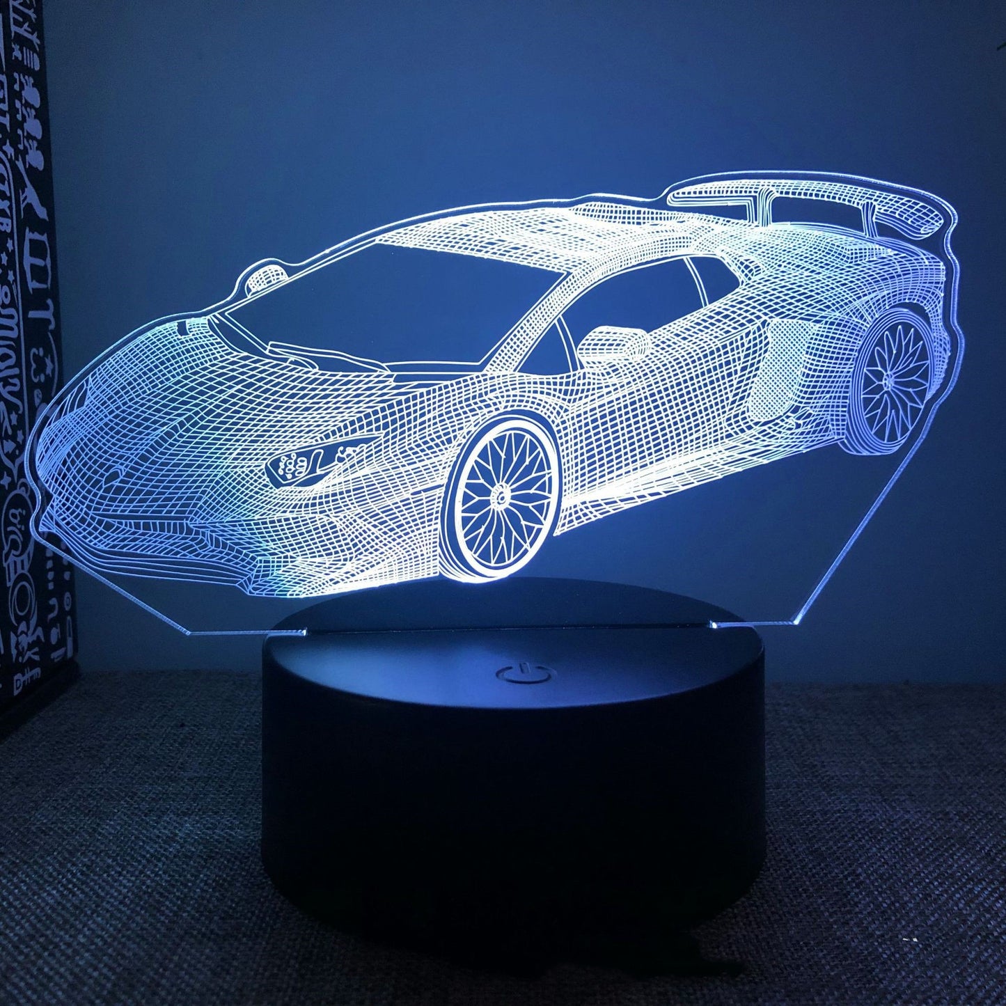 Creative Touch Bedside Lamp USB Rechargeable Car Night Light