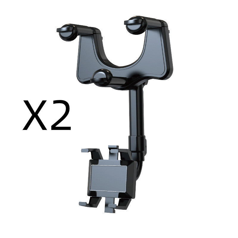 Rearview Mirror Phone Holder Non Slip Silicone Padded Arm