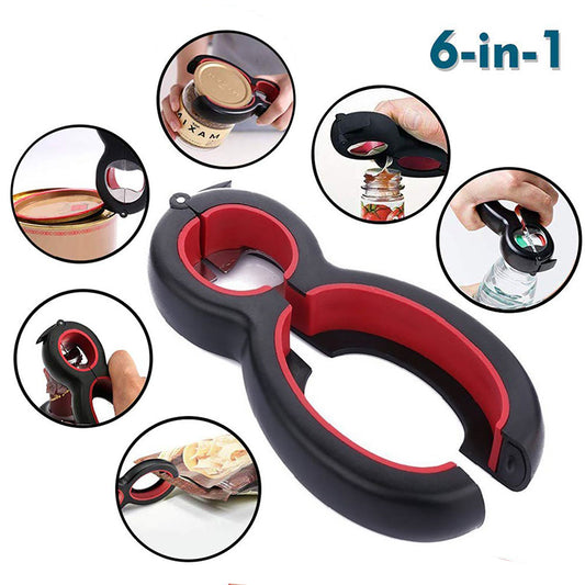6-in-1 Multifunctional Can Opener Kitchen Manual Tool
