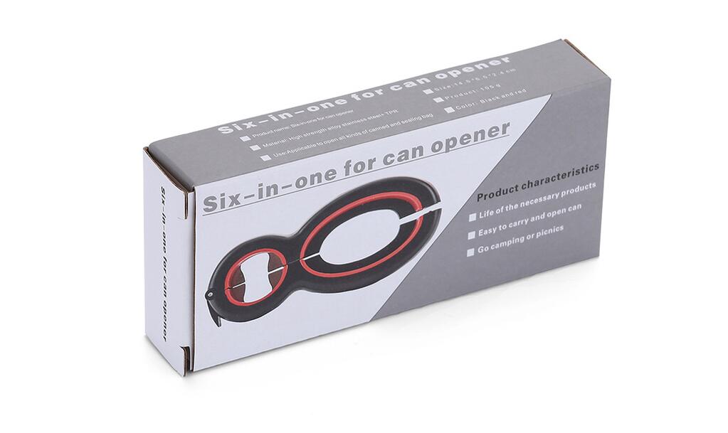 6-in-1 Multifunctional Can Opener Heavy Duty Jar Lifter