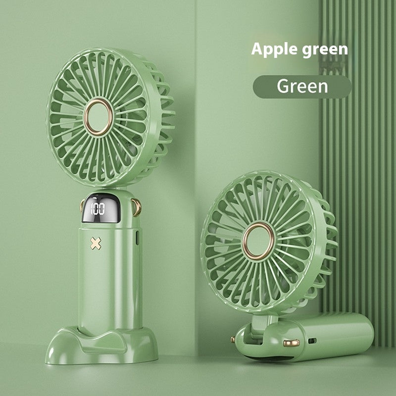 USB Handheld Fan Mini Portable Base Stand For Office Desk