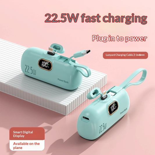 Mini Power Bank Pocket Capsule Charger