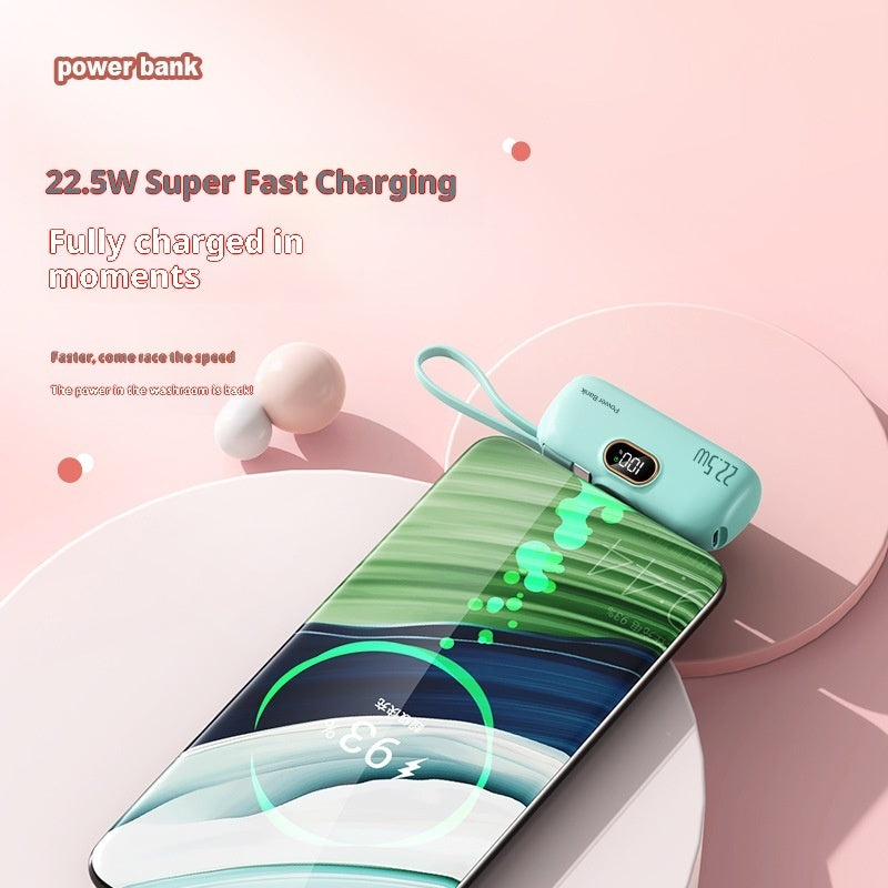 Mini Power Bank Lightweight Travel Accessory