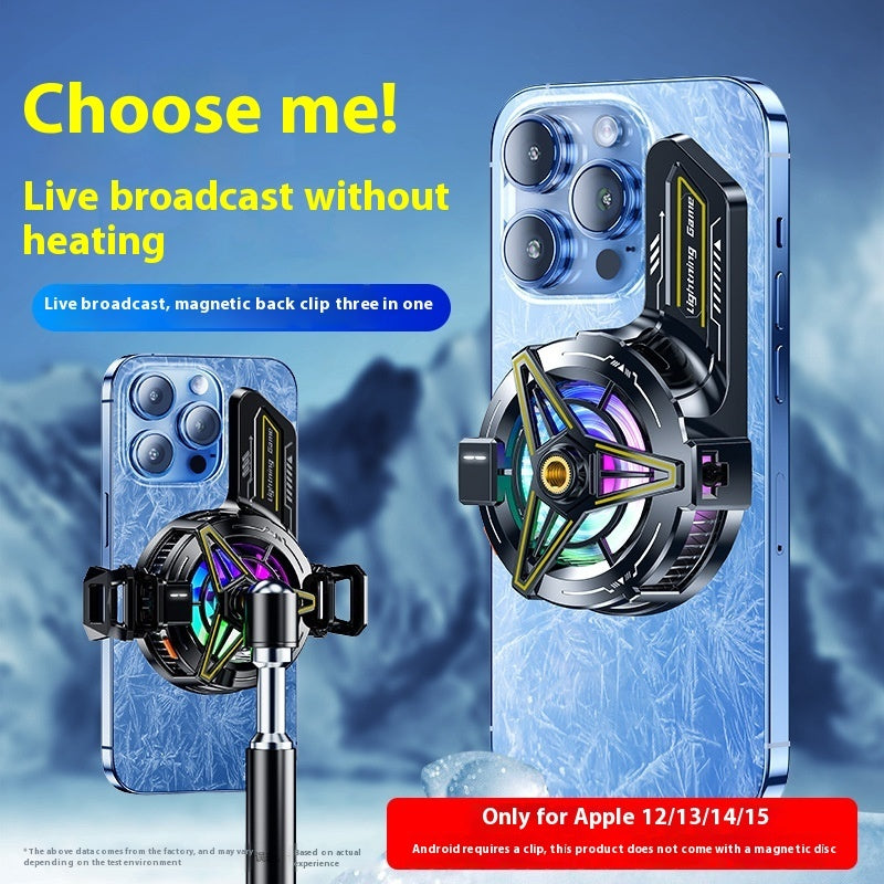 Magnetic Mobile Phone Radiator Cooler Portable Lightweight Back Clip