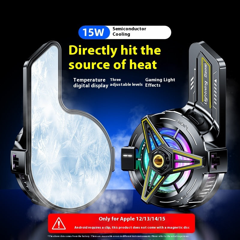 Magnetic Mobile Phone Radiator Cooler Quiet Operation Smartphone Fan