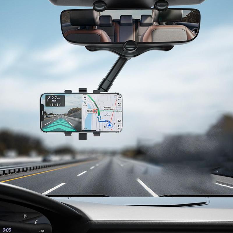 Rearview Mirror Phone Holder Shockproof Dashboard Phone Mount