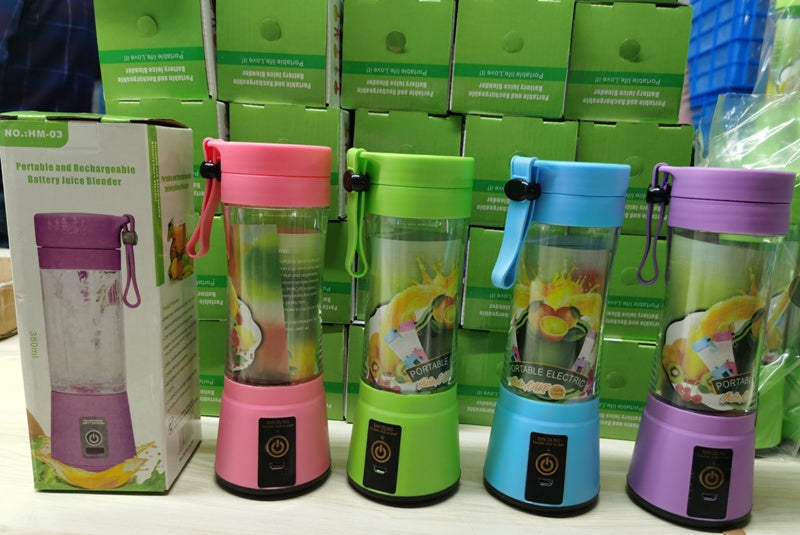 Portable Electric Juicer Blender Sharp Stainless Steel Blades